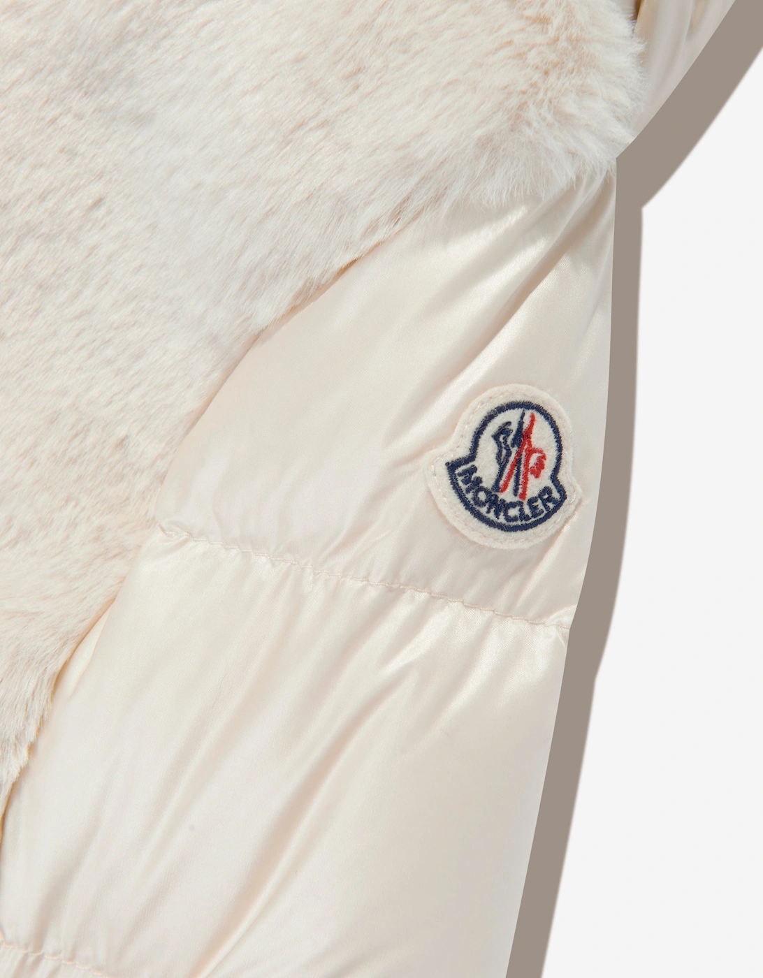 Enfant Baby Girls Down Teddy Fleece Natas Jacket in Beige