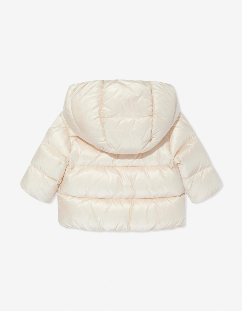 Enfant Baby Girls Down Teddy Fleece Natas Jacket in Beige