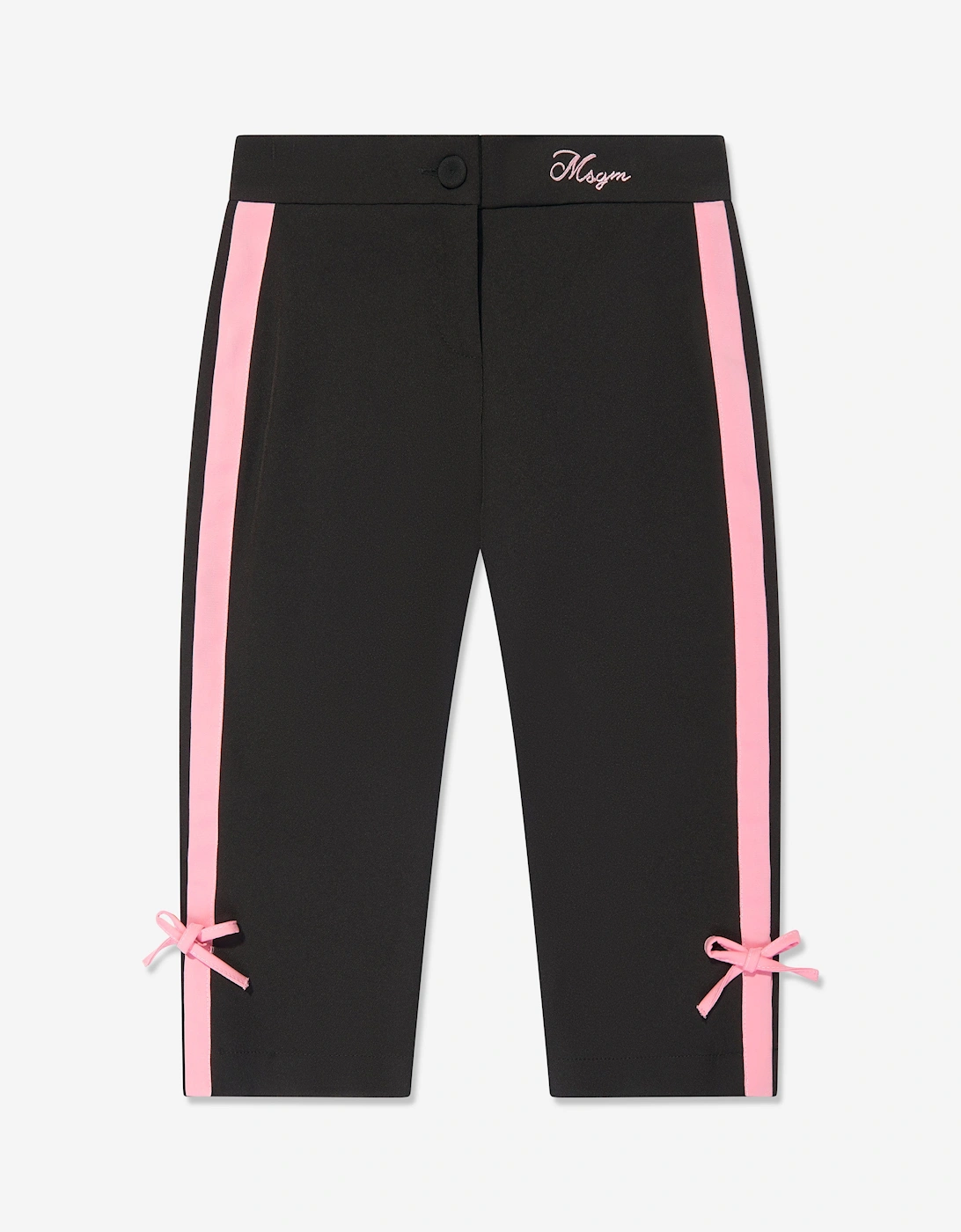 Girl's MSGM Girls Technical Pants in Black - Size: 8 years