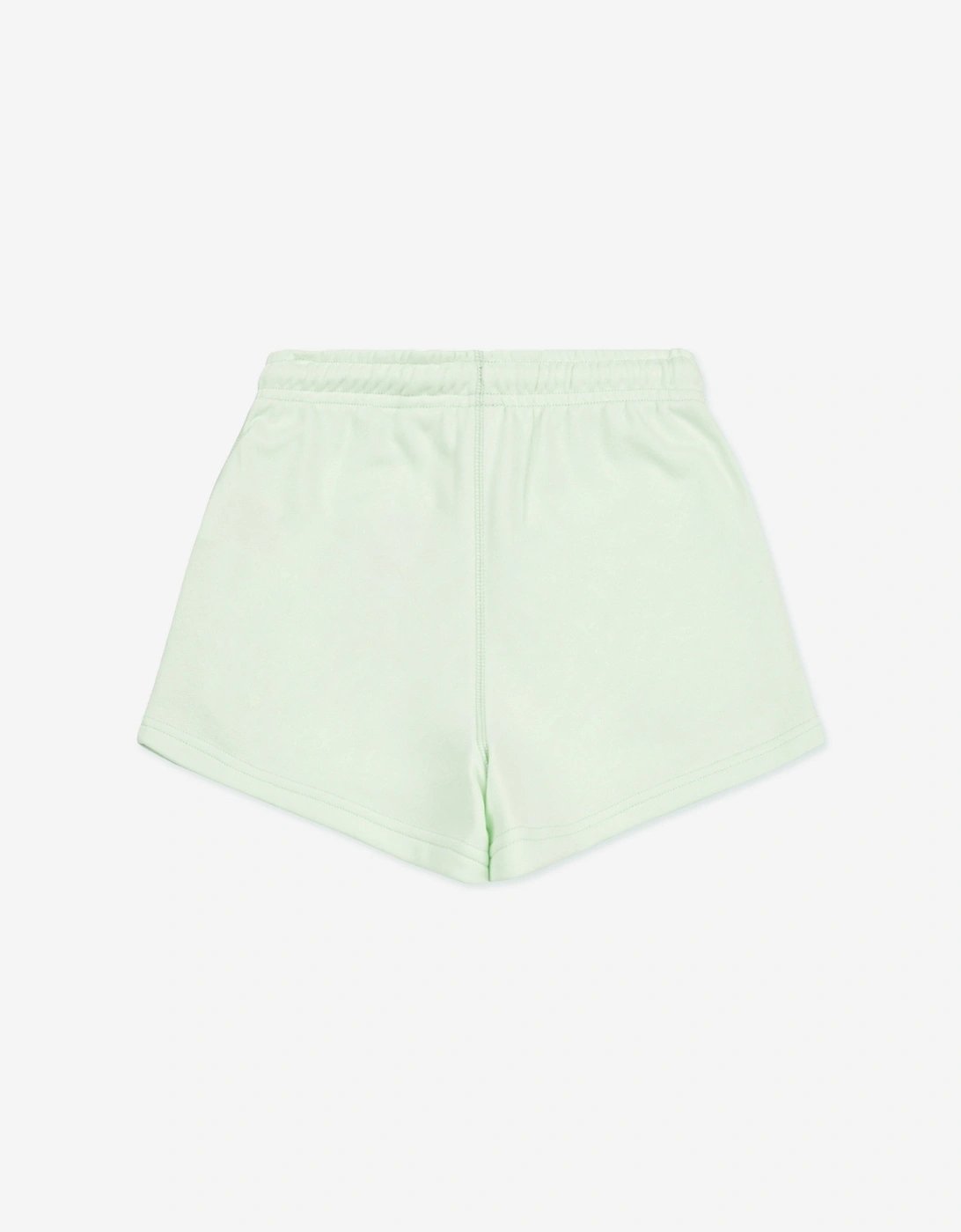 Girls French Terry Small Logo Shorts in Green