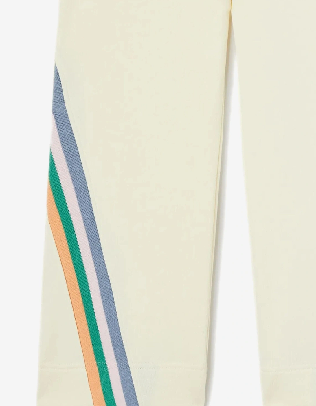 Girls Colourful Track Wide Pants in Ivory