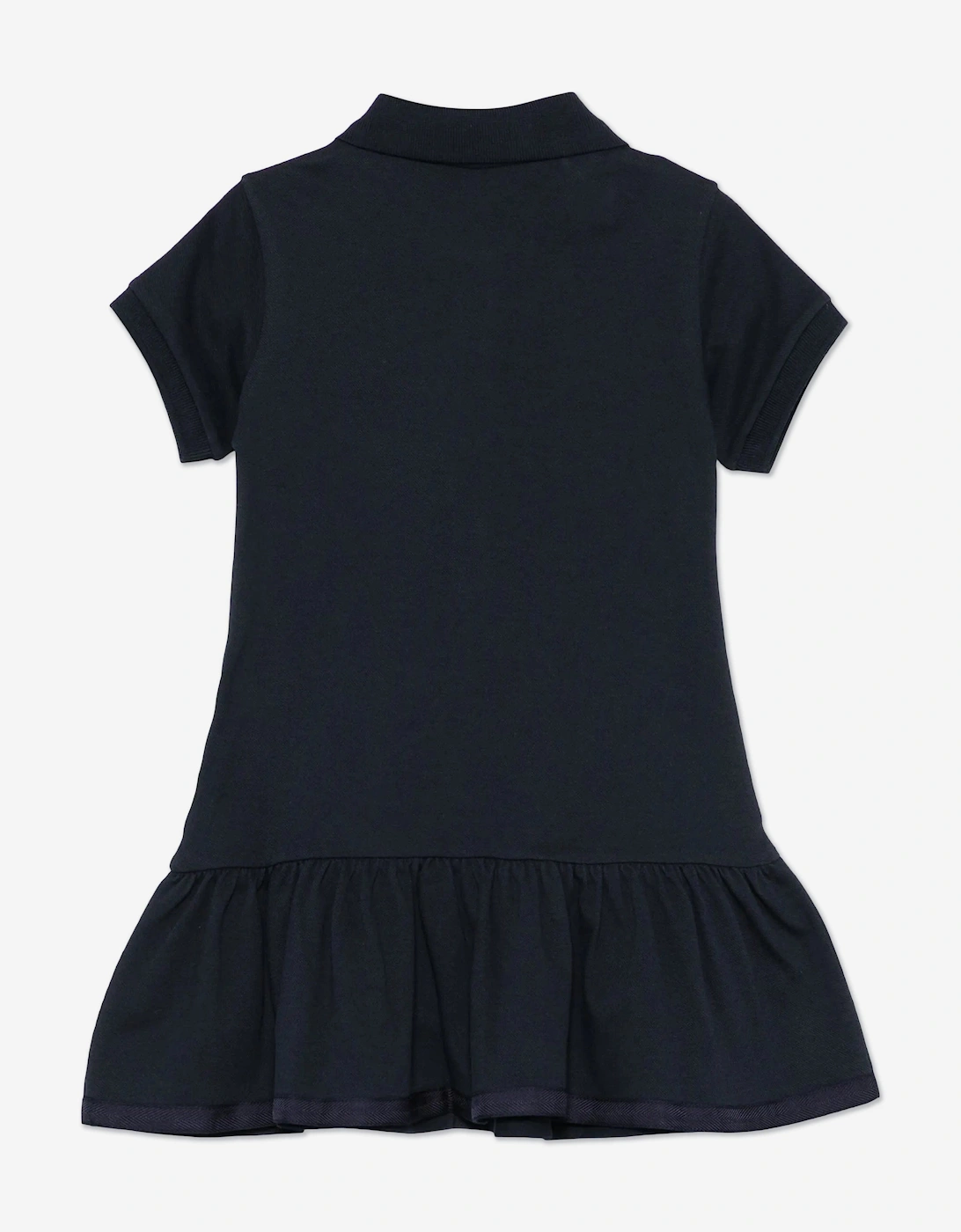 Girls Logo Polo Dress in Navy