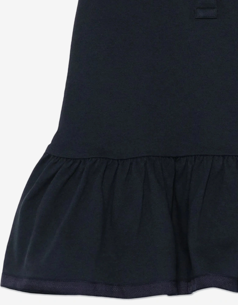Girls Logo Polo Dress in Navy