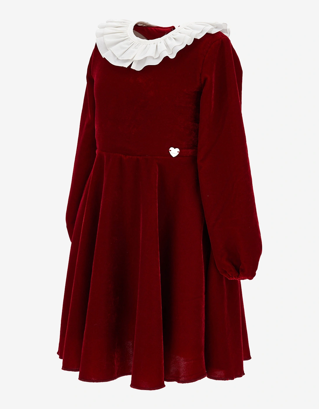 Girls Cotton Occasion Dress in Red