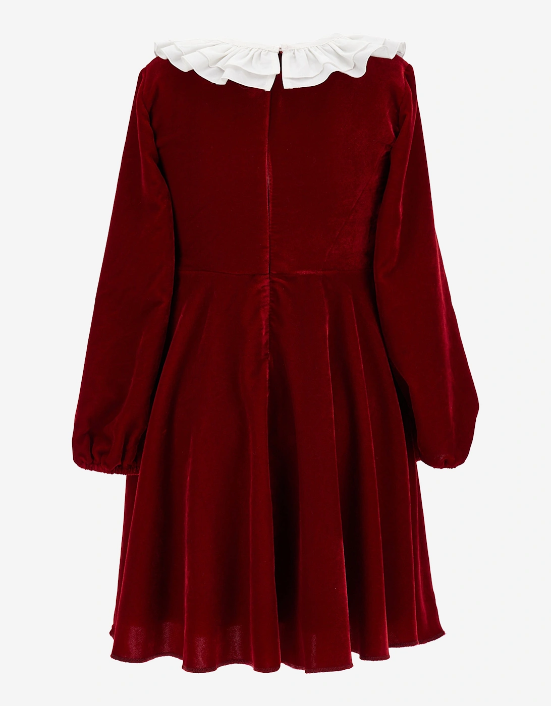Girls Cotton Occasion Dress in Red