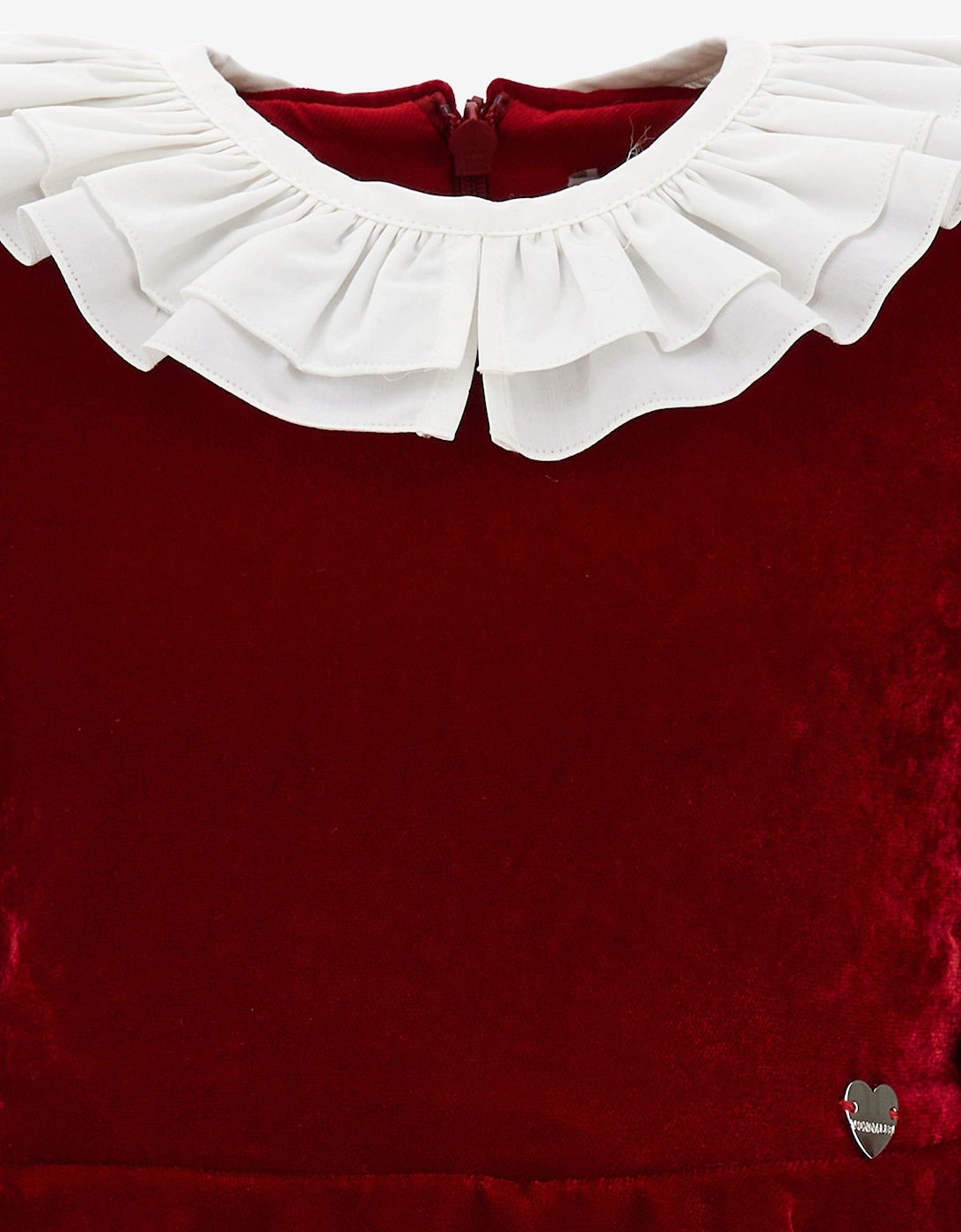 Girls Cotton Occasion Dress in Red