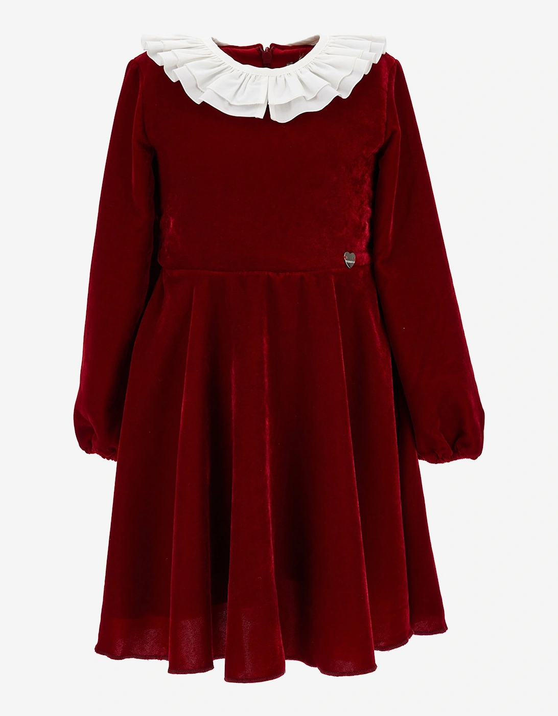 Girls Cotton Occasion Dress in Red
