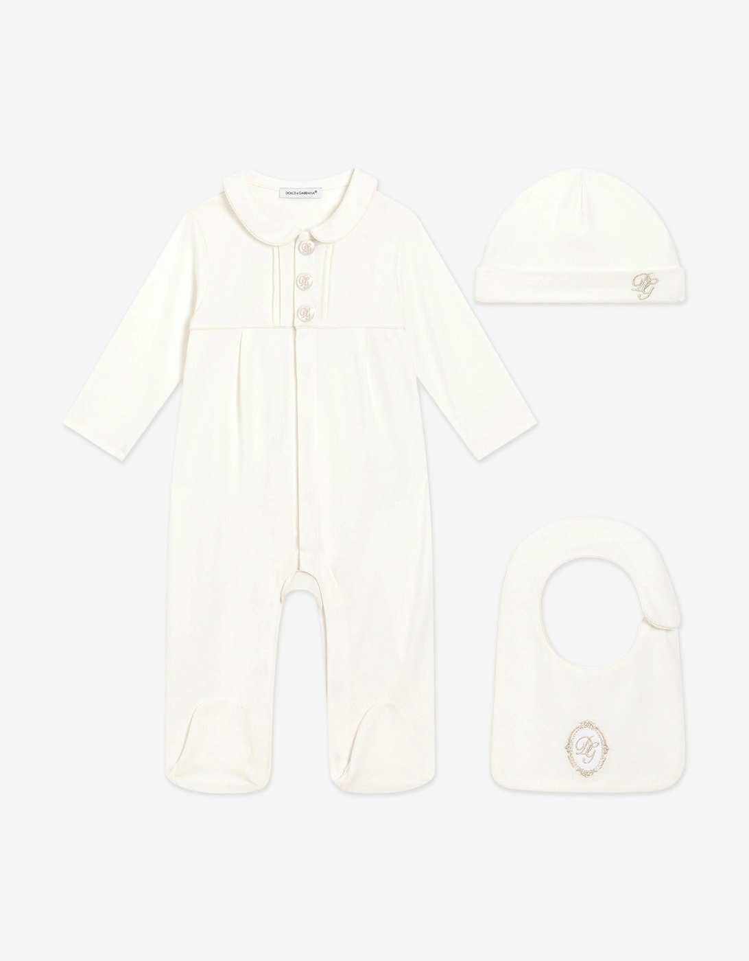 Baby Branded Babygrow Set in Ivory, 5 of 4