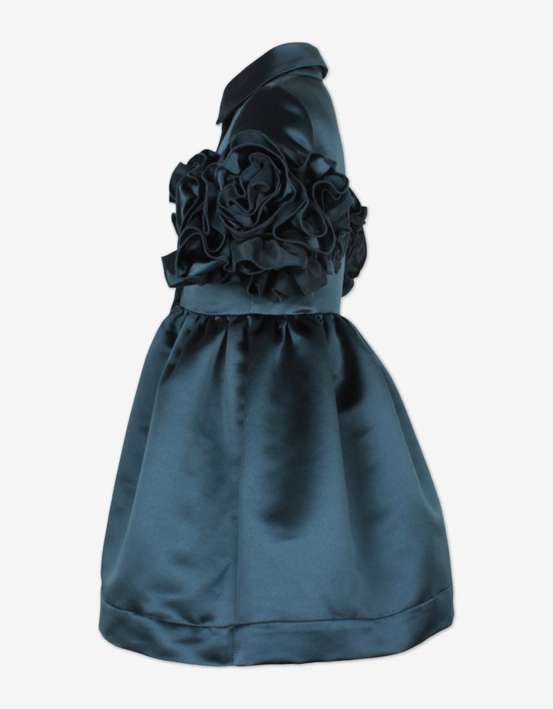 Girls Darling Shirt Dress in Green