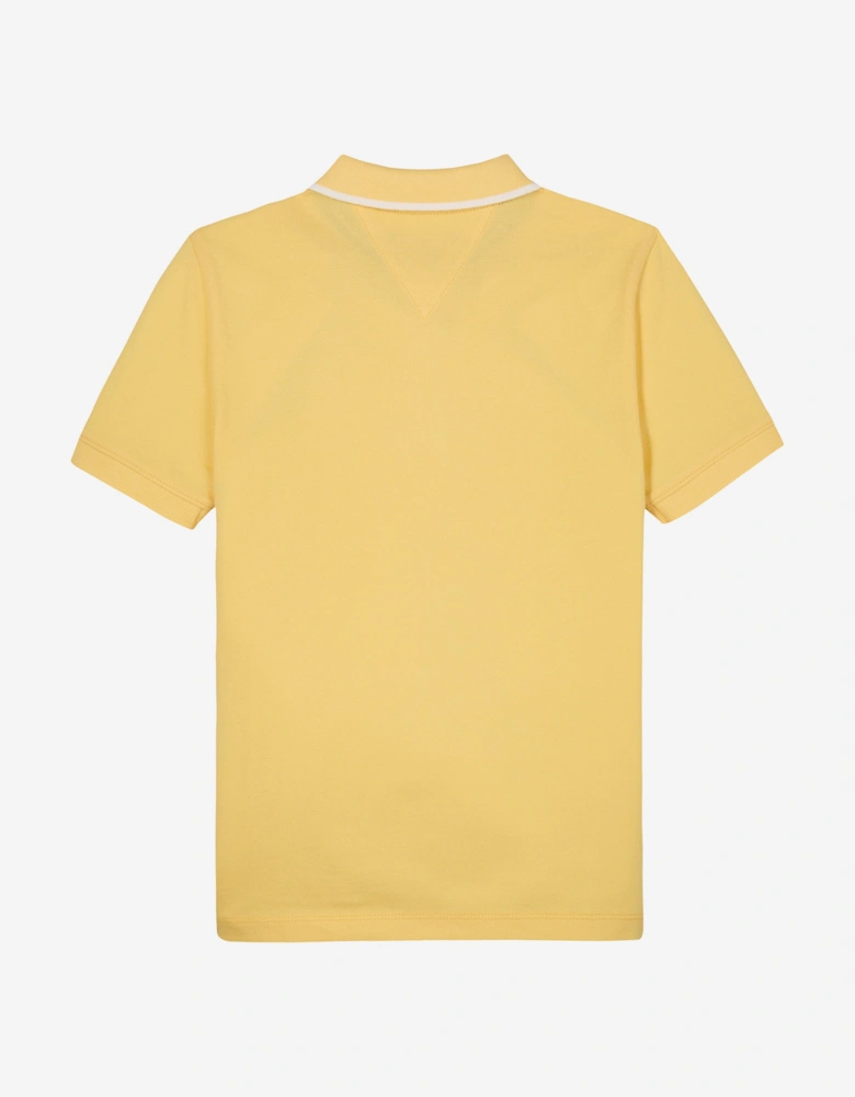 Boys Flag Polo Shirt in Yellow