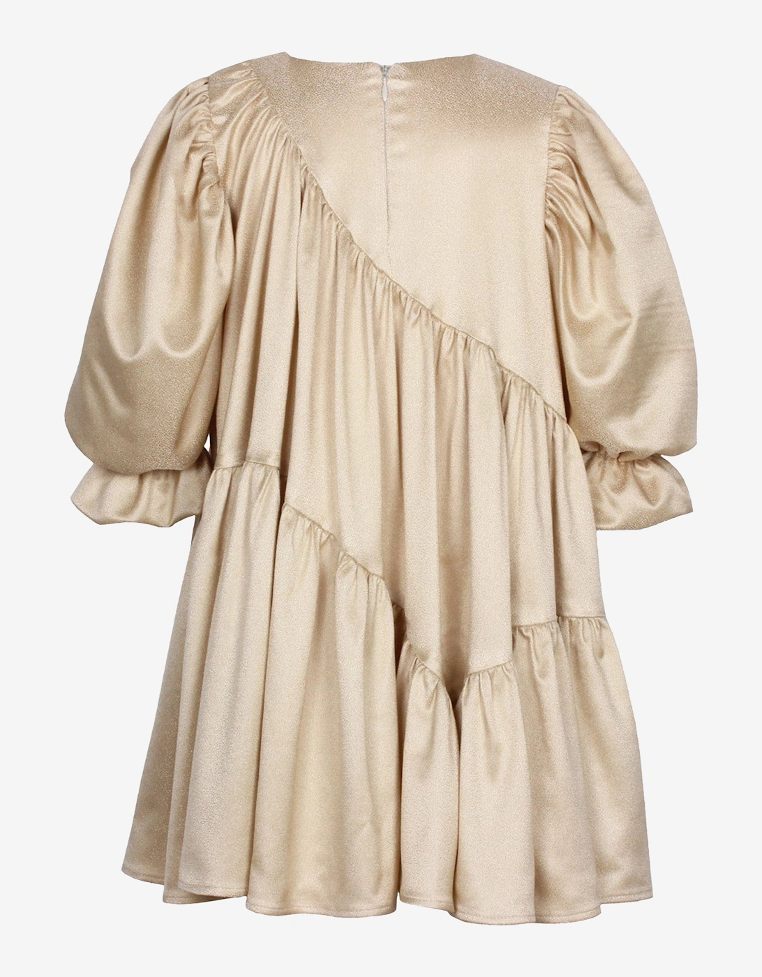 Girls Avery Sparkle Dress in Gold