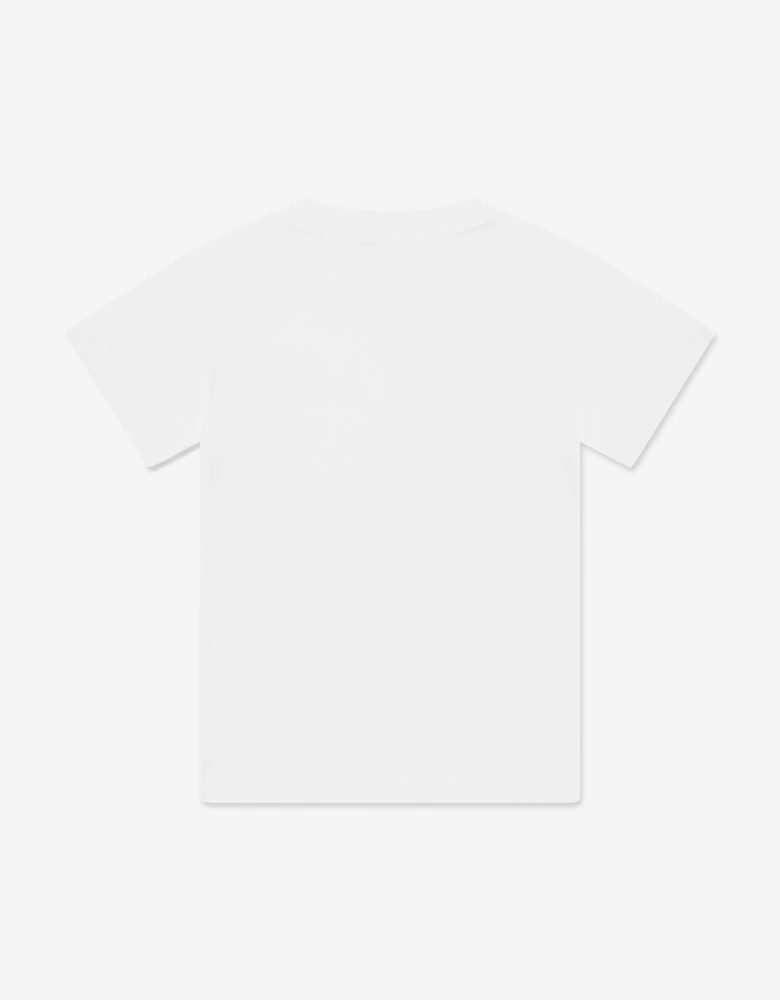 Girls Logo Print T-Shirt in White