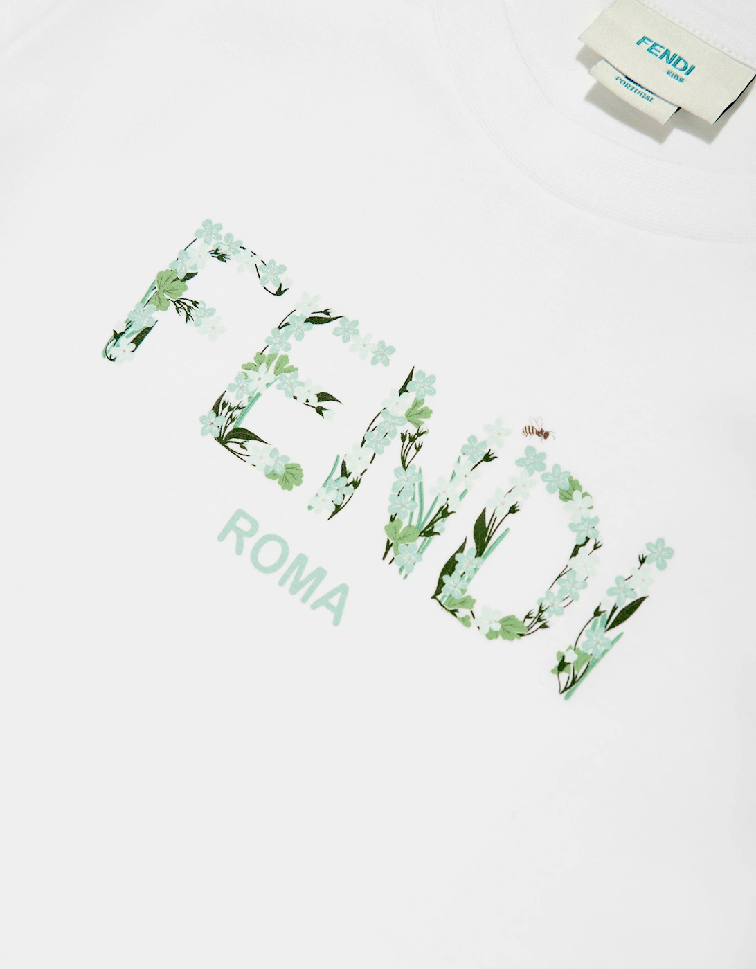 Girls Logo Print T-Shirt in White