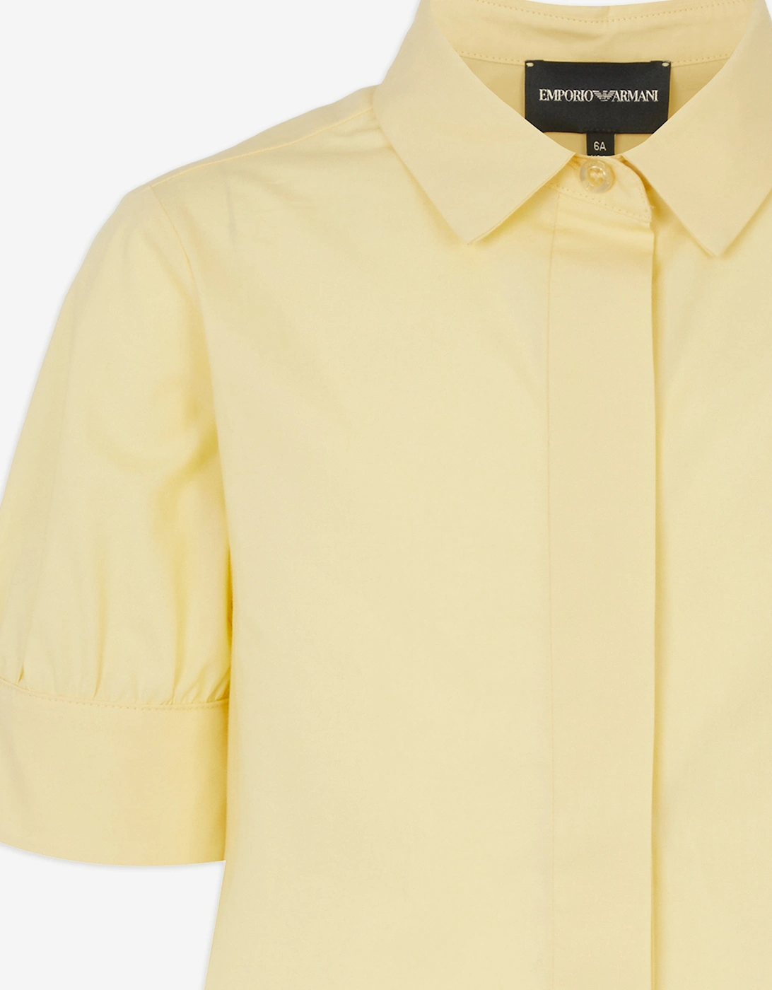 Girls Ruffle Shirt Dress in Yellow