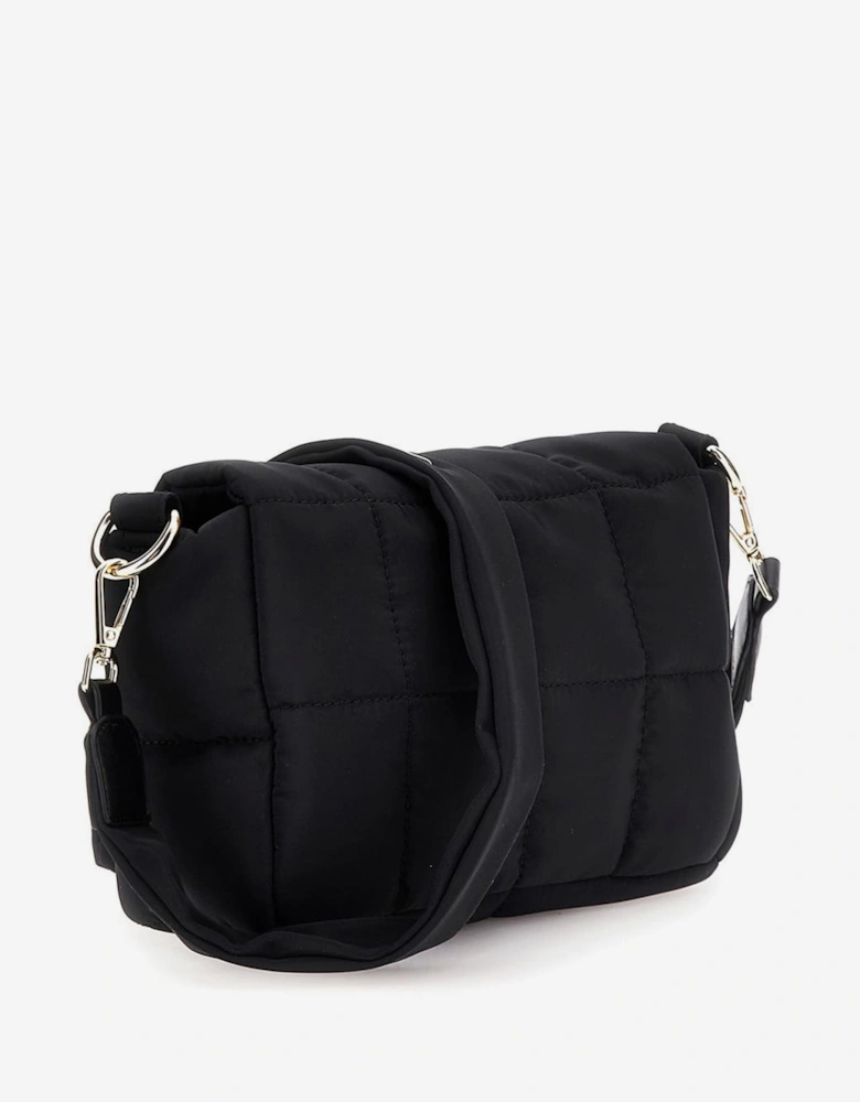 Girls Quilted Crossbody Bag in Black (21cm)