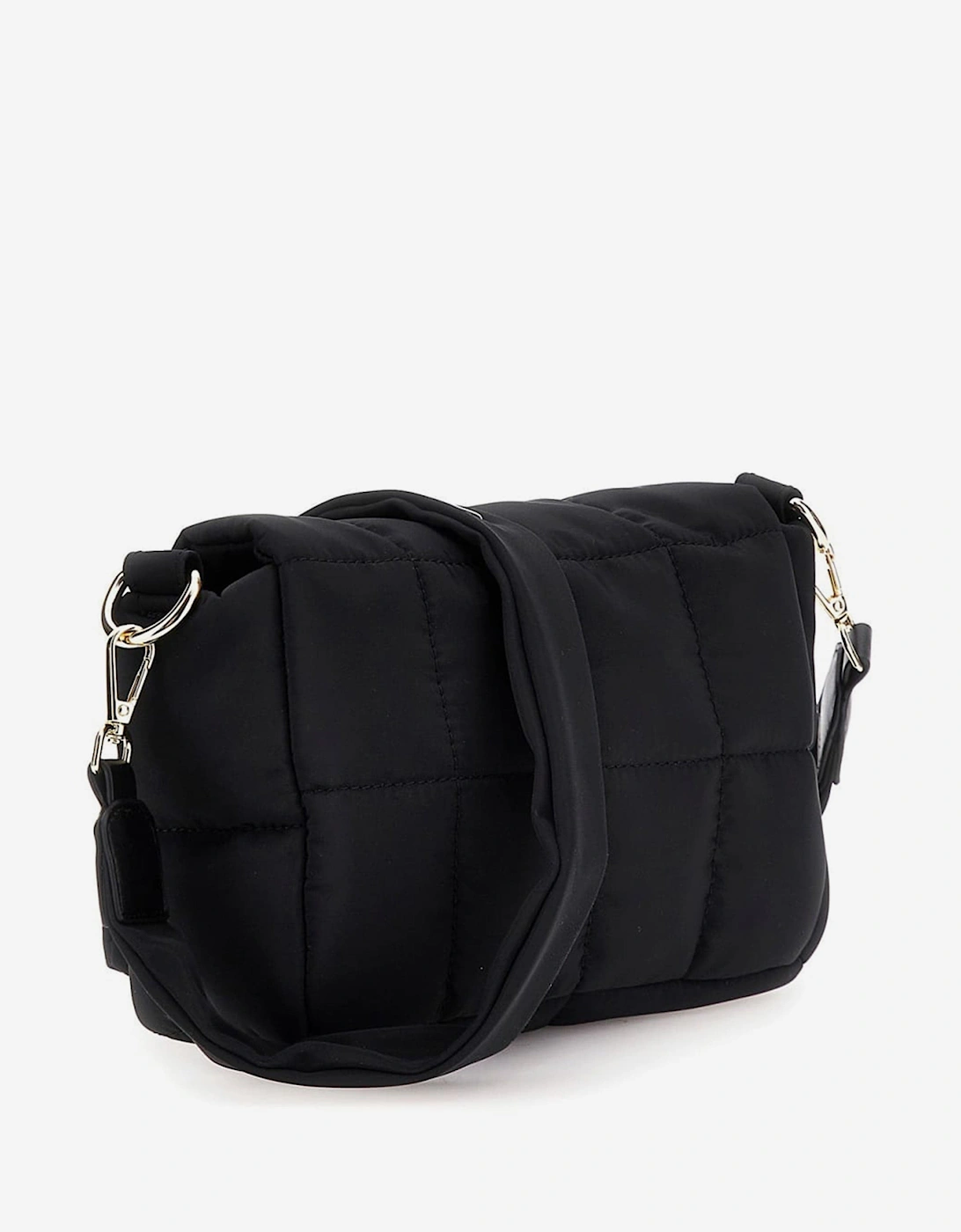 Girls Quilted Crossbody Bag in Black (21cm)