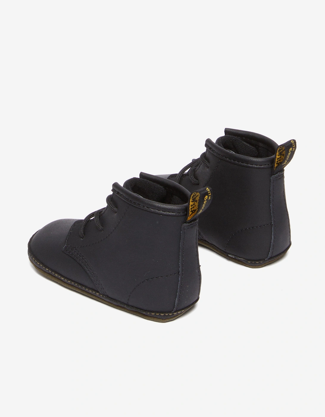 Baby 1460 Auburn Leather Booties in Black