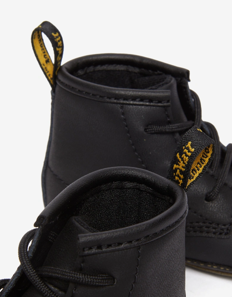 Baby 1460 Auburn Leather Booties in Black
