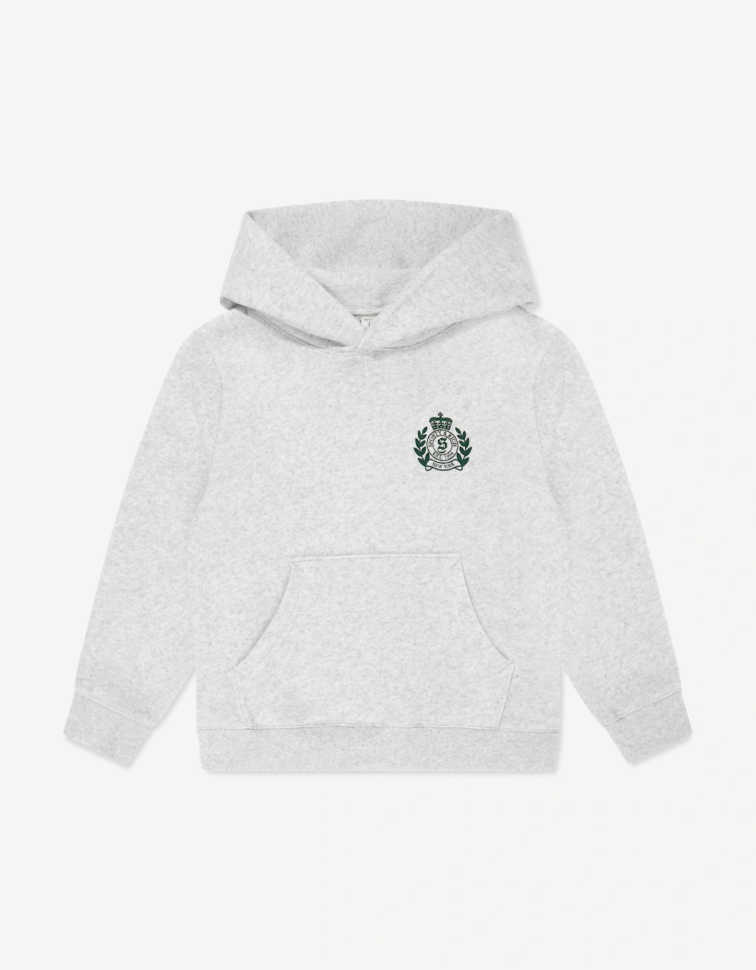 Kids H&W Crest Hoodie in Grey, 5 of 4