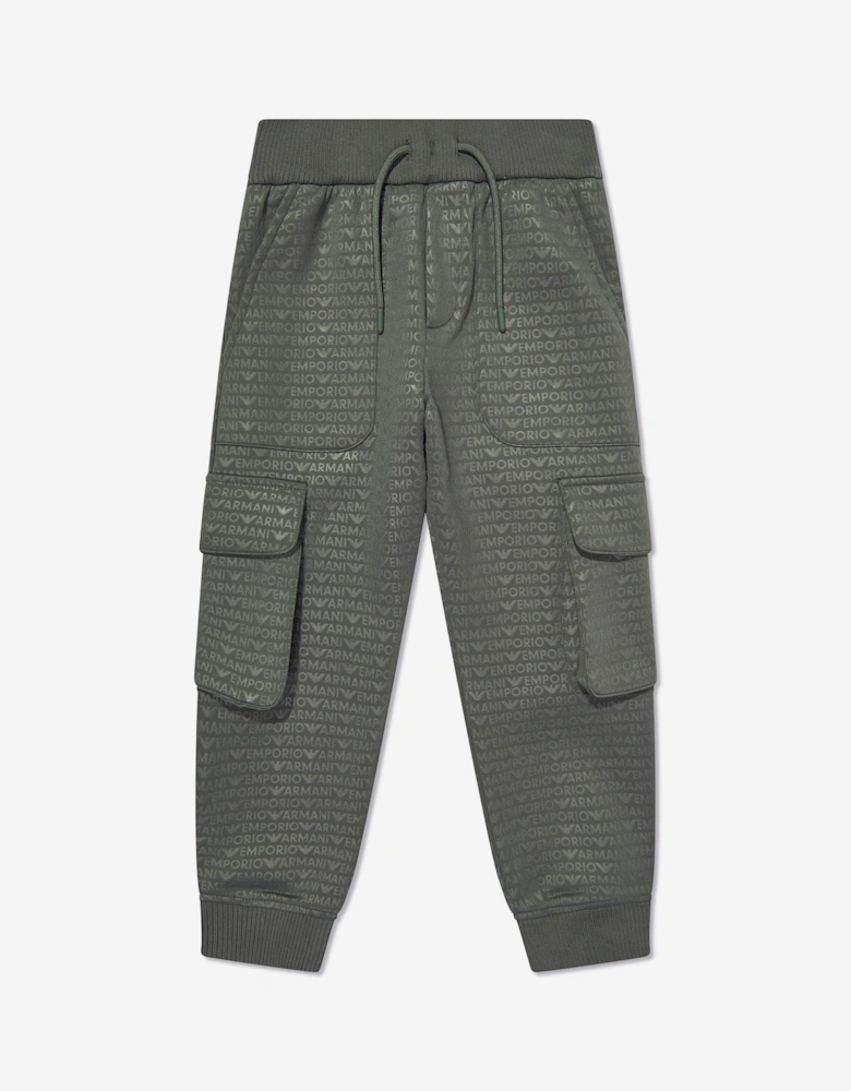 Boys Cargo Joggers in Green