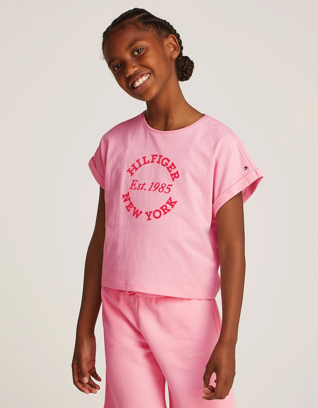 Girls NY Regular T-Shirt in Pink