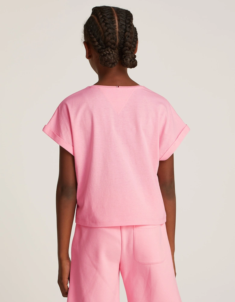 Girls NY Regular T-Shirt in Pink