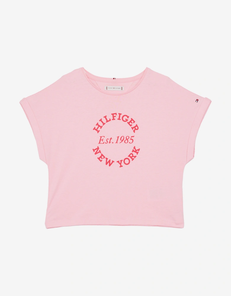 Girls NY Regular T-Shirt in Pink