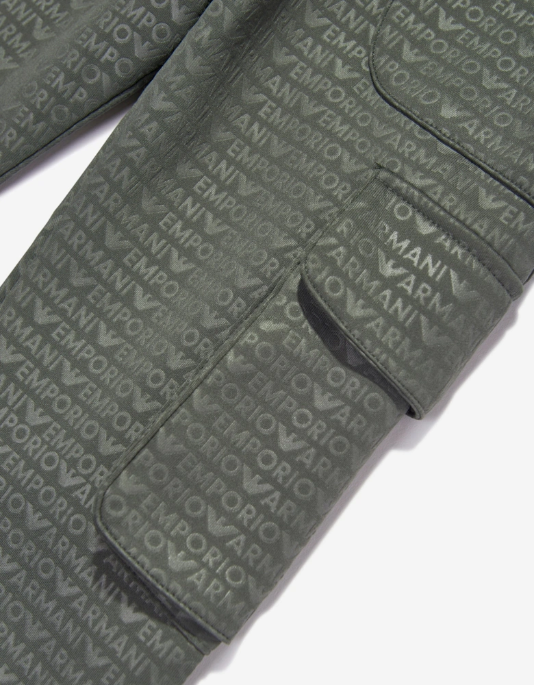 Boys Cargo Joggers in Green