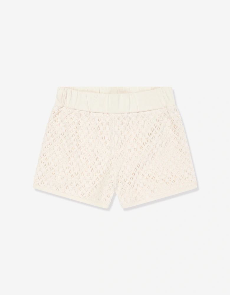 Enfant Girls Short Set in Ivory