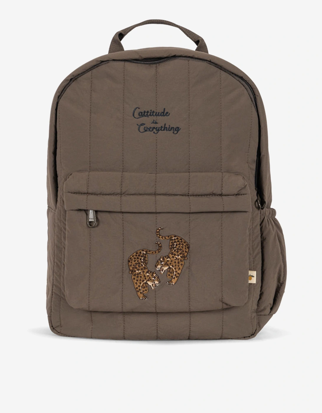 Kids Juno Quilted Backpack in Brown (34cm), 7 of 6
