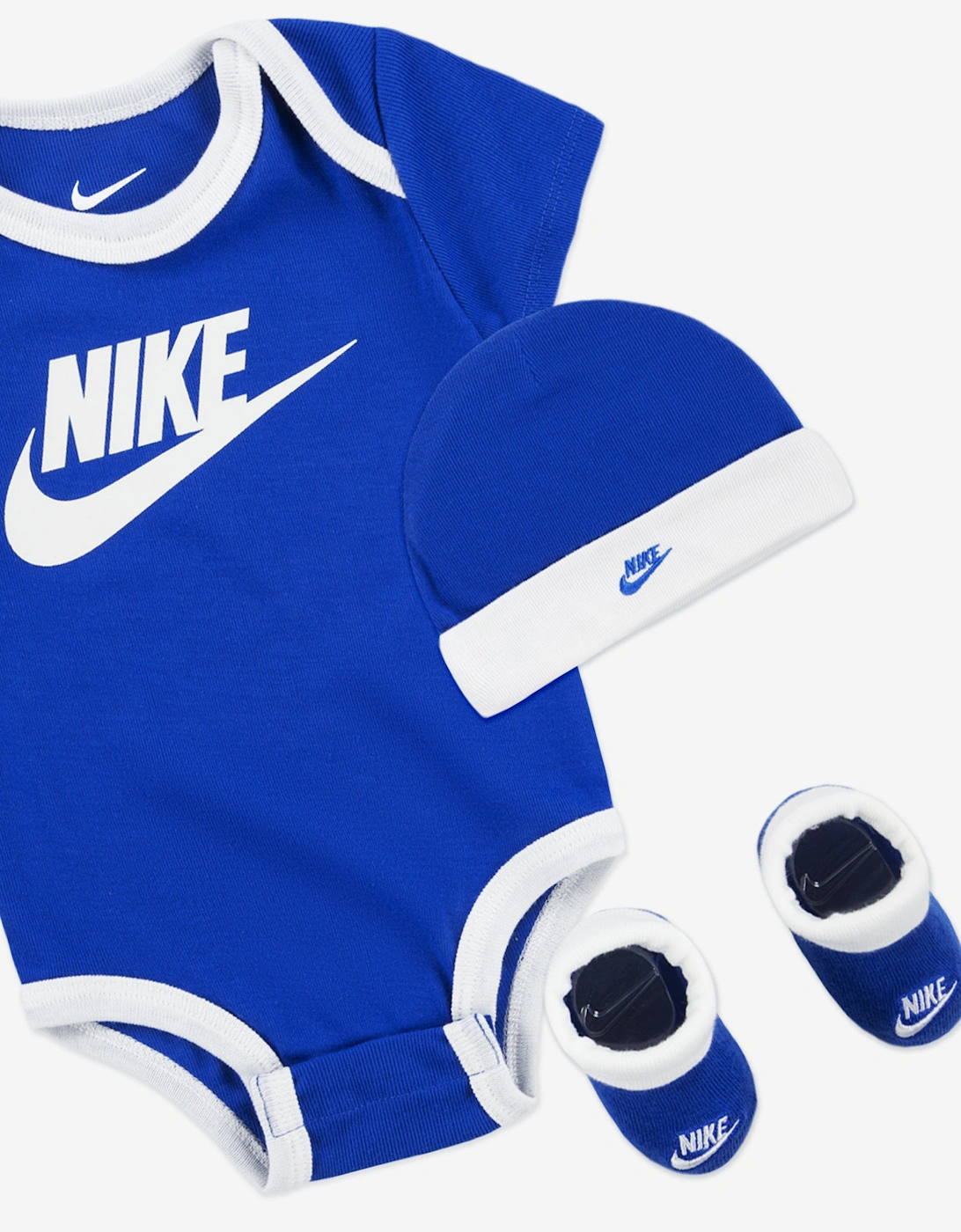 Baby Boys Sustainable 3 Piece Futura Bodysuit Set in Blue