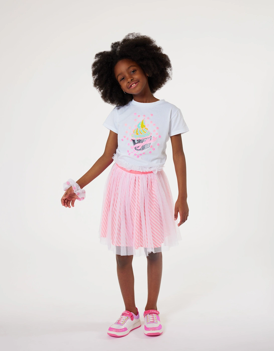 Billieblush Girls Skirt With Scrunchie in Multicolour