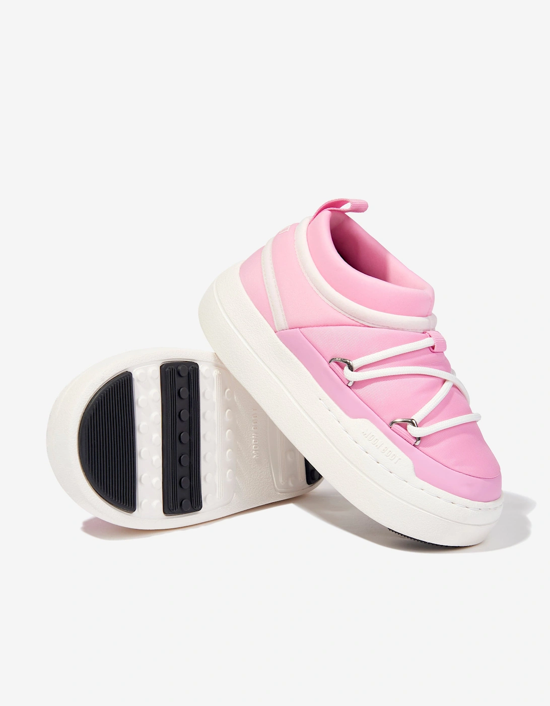 Moon Boot Girls JR Park Icon Trainers in Pink