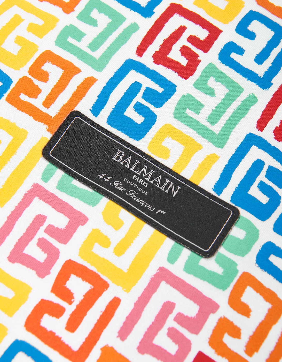 Girls Monogram Jersey Dress in Multicolour