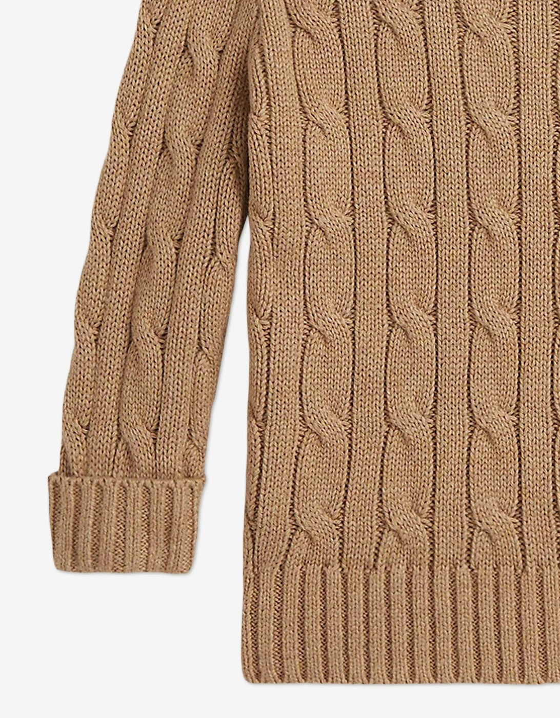 Baby Boys Cable Knit Jumper in Beige