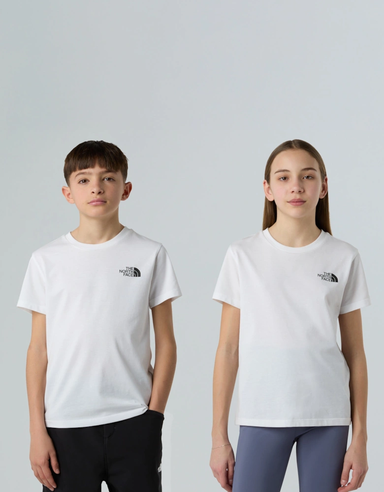 Kids Simple Dome T-Shirt in White