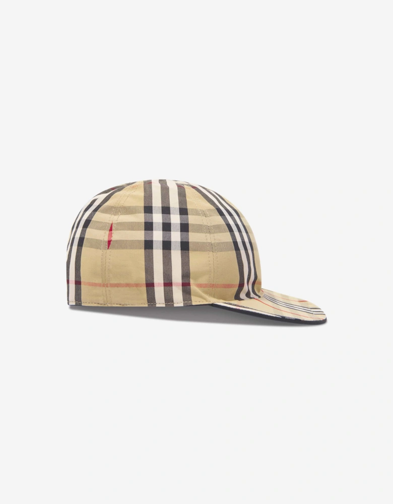 Kids Reversible Cap in Black