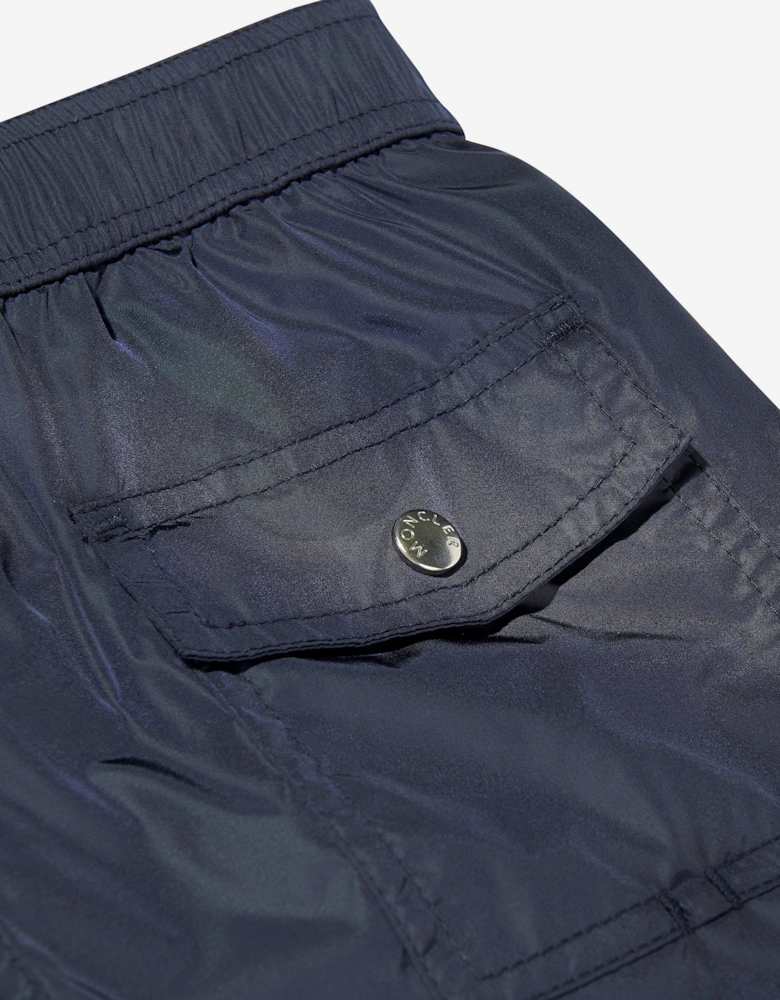 Boys Logo Swim Shorts in Navy