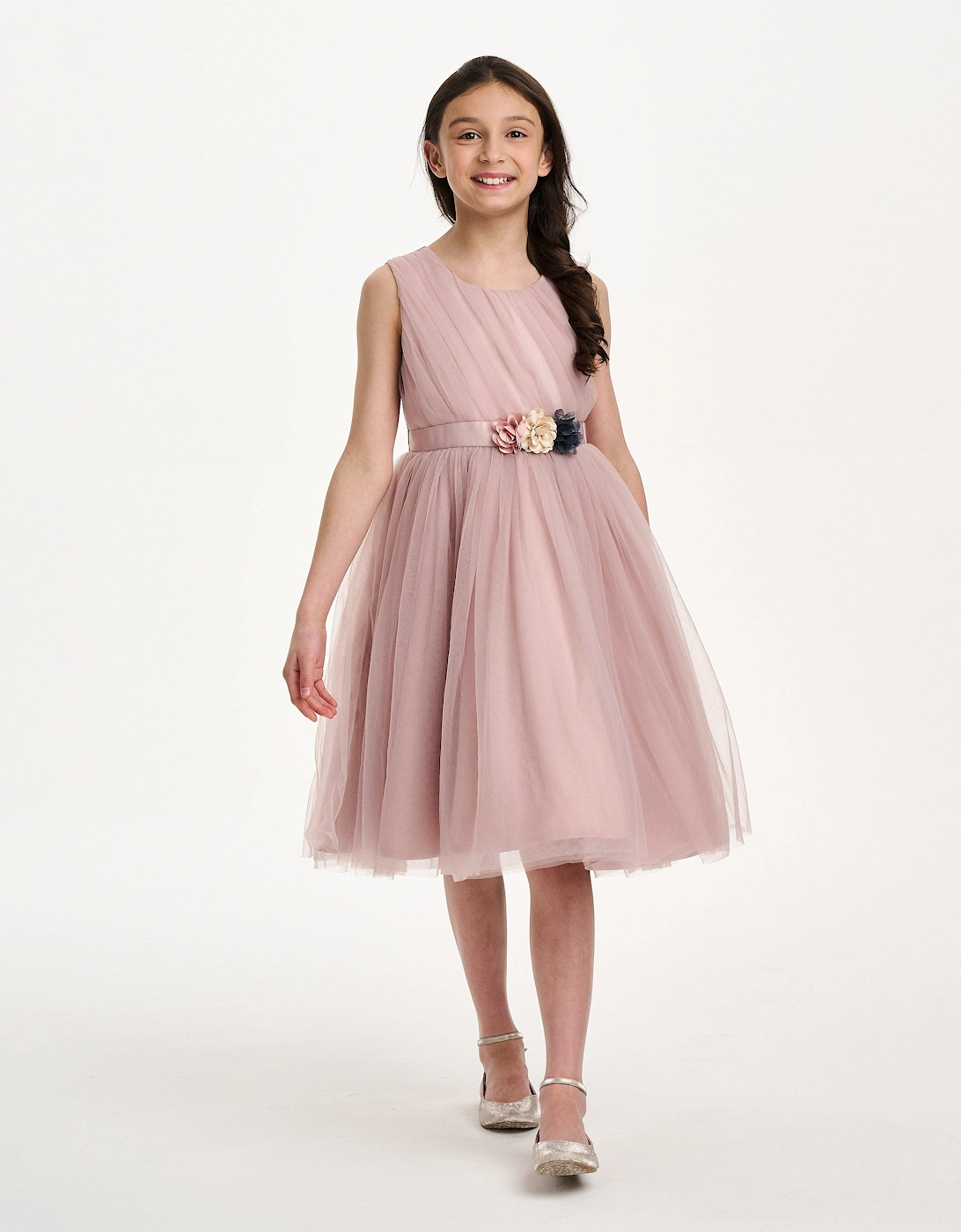 Girls Aurora Belle Dress in Pink