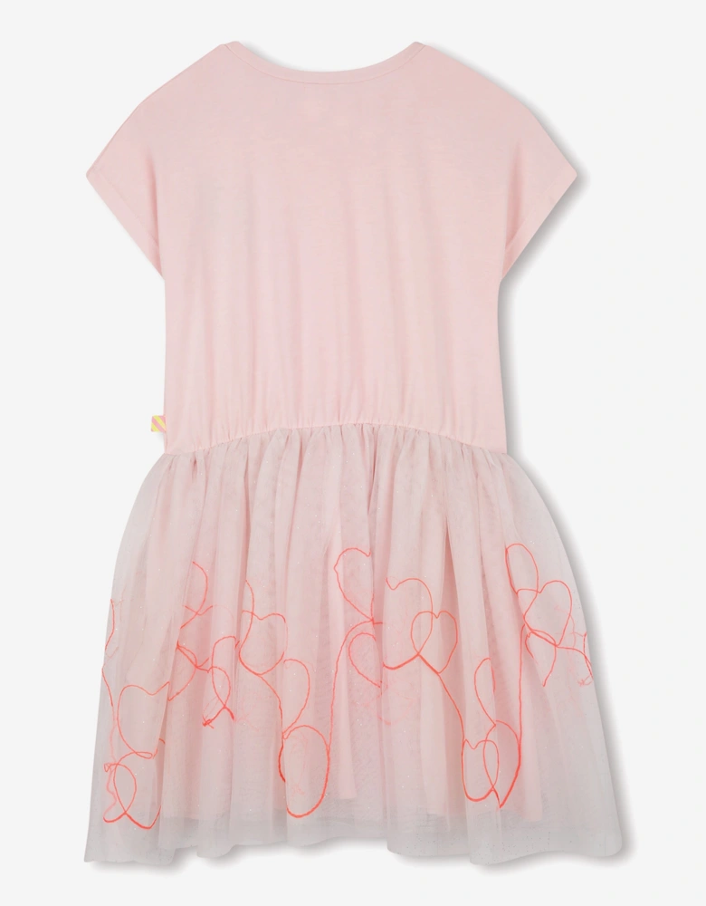 Billieblush Girls Bi-material Dress in Pink