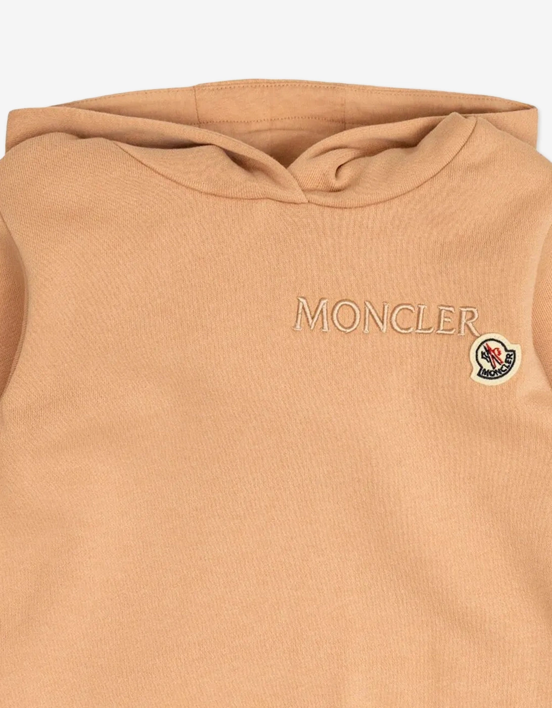 Girls Logo Hoodie in Beige
