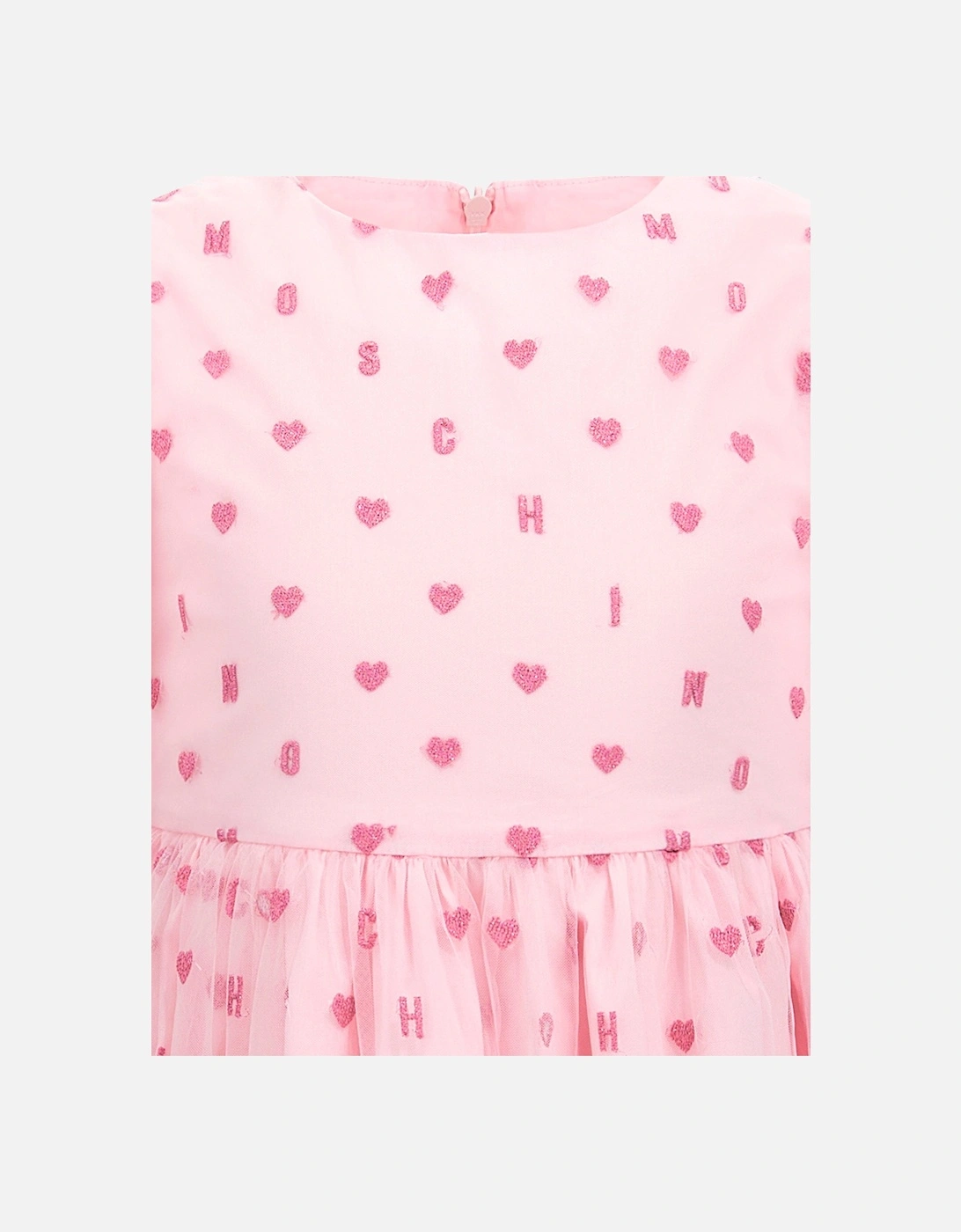 Girls Hearts Dress in Pink