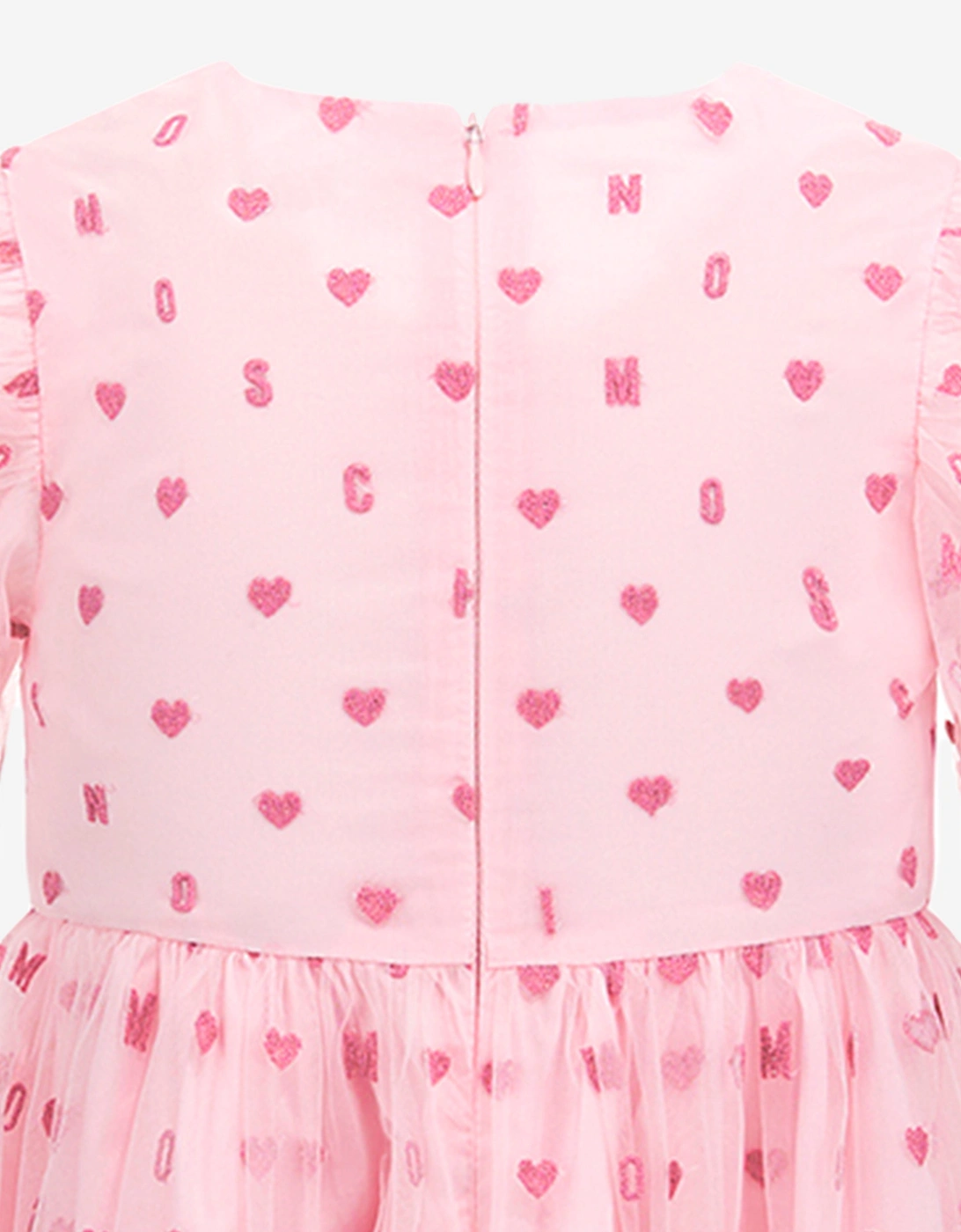 Girls Hearts Dress in Pink