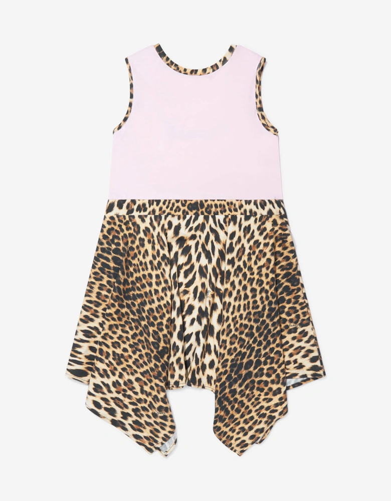 Girls Cotton Jersey Dress in Pink