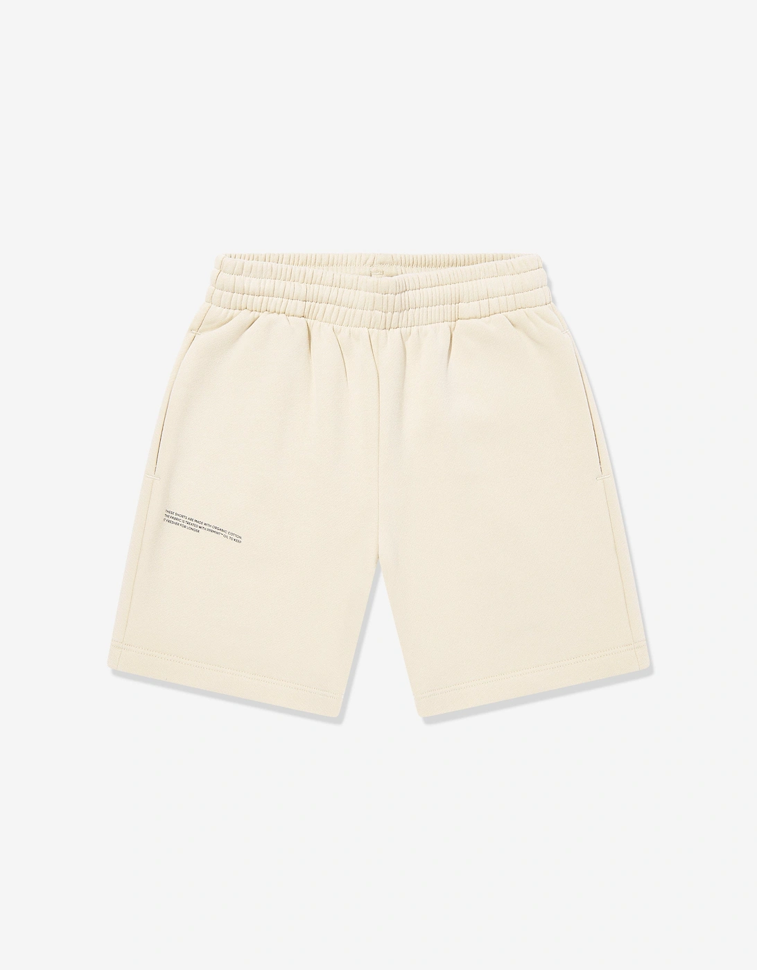 PANGAIA PANGAIA Kids 365 Midweight Long Shorts in Beige - Cream