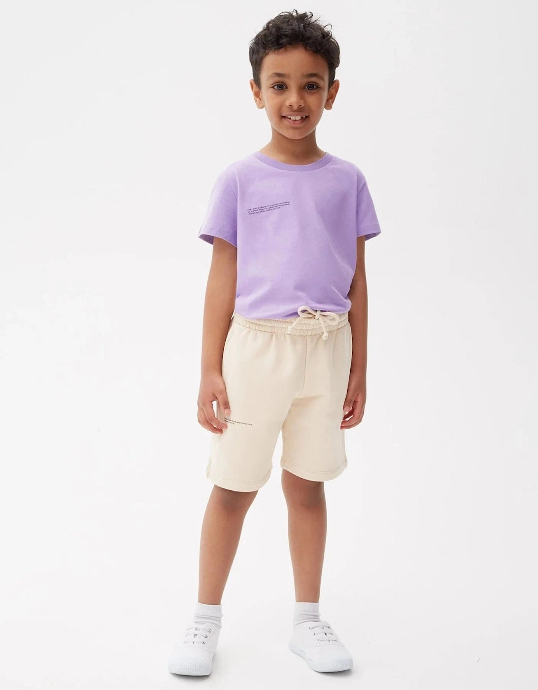 Kids 365 Midweight Long Shorts in Beige