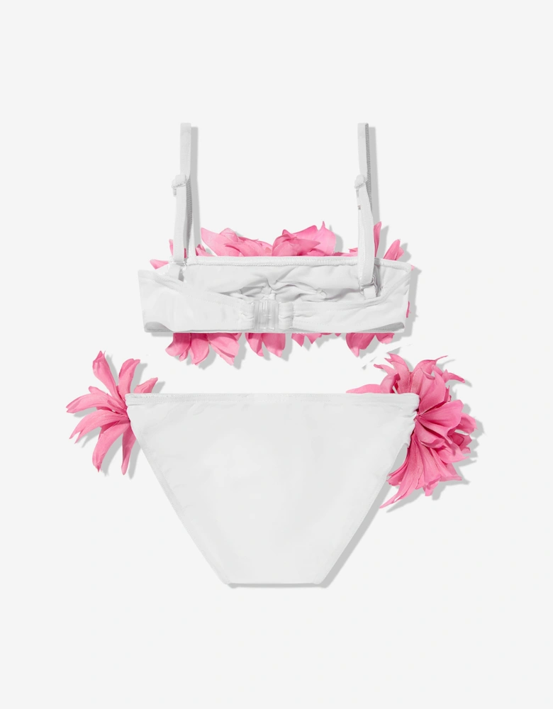 Girls Flower Bikini in Pink