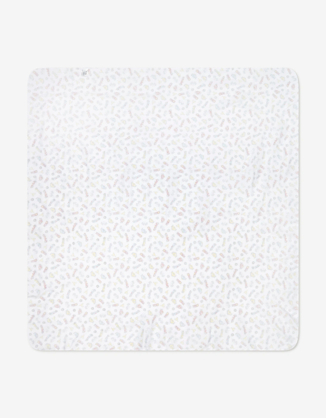 Baby Boys Grand Prix Swaddle Blanket in White