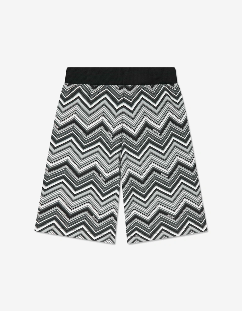 Boys Zigzag Shorts in Black