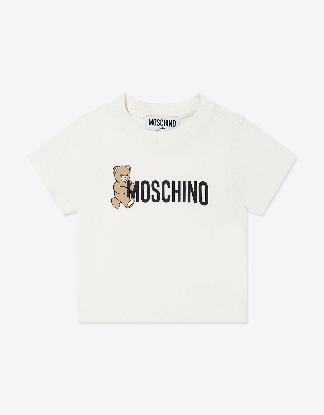 Baby Teddy Bear Logo T-Shirt in Ivory, 5 of 4